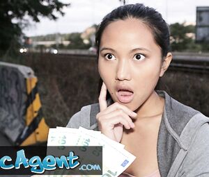 Public Agent agent gives it to Asian babe May Thai doggy style