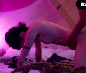 Lesbian sex scene with strapon fucking from Brazilian TV series Todxs Nós (2020)